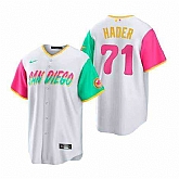 Men's San Diego Padres #71 Josh Hader White 2022 City Connect Cool Base Stitched Jersey,baseball caps,new era cap wholesale,wholesale hats